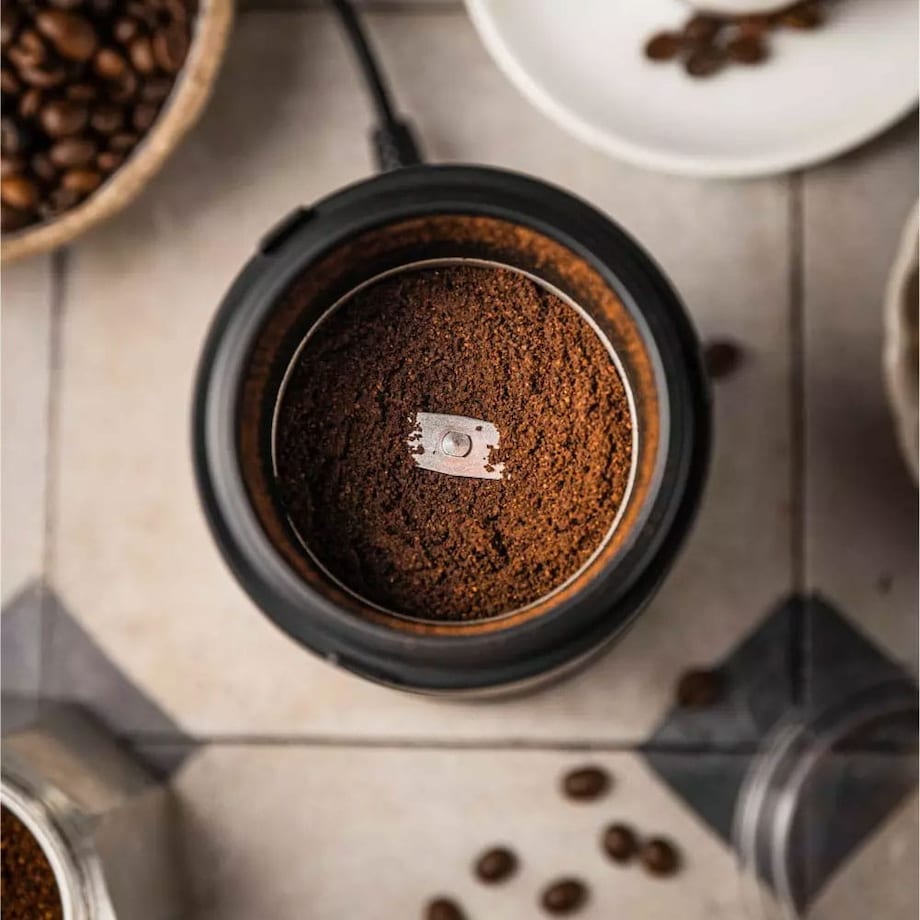 Młynek elektryczny do kawy srebrny KLAUSBERG