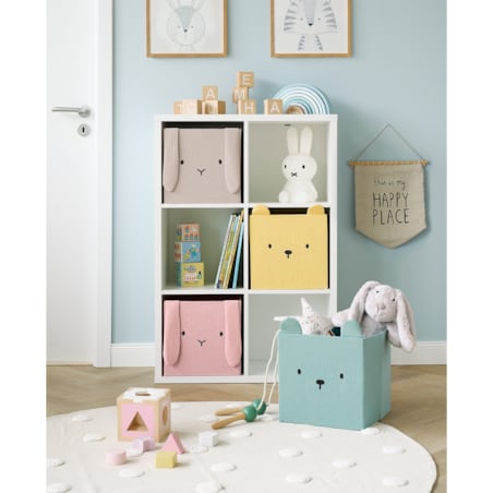 Pojemnik na zabawki 28x28x28 cm TAMAL miętowy