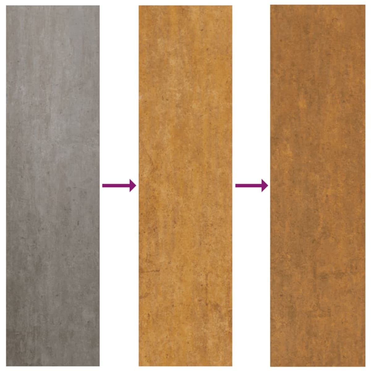 vidaXL Donica, 40x80x80 cm, stal kortenowska