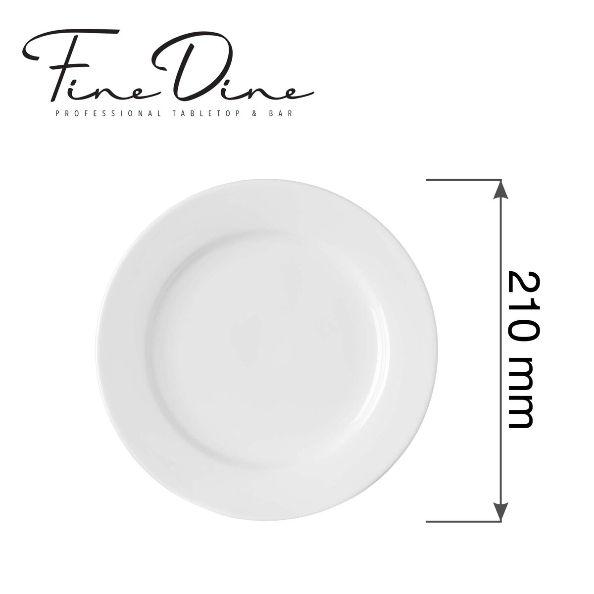 Talerz płytki Pure Bianco, 210mm