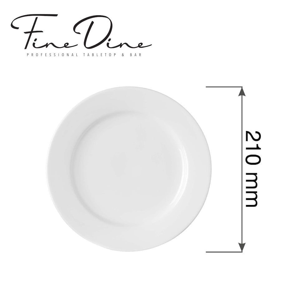 Talerz płytki Pure Bianco, 210mm