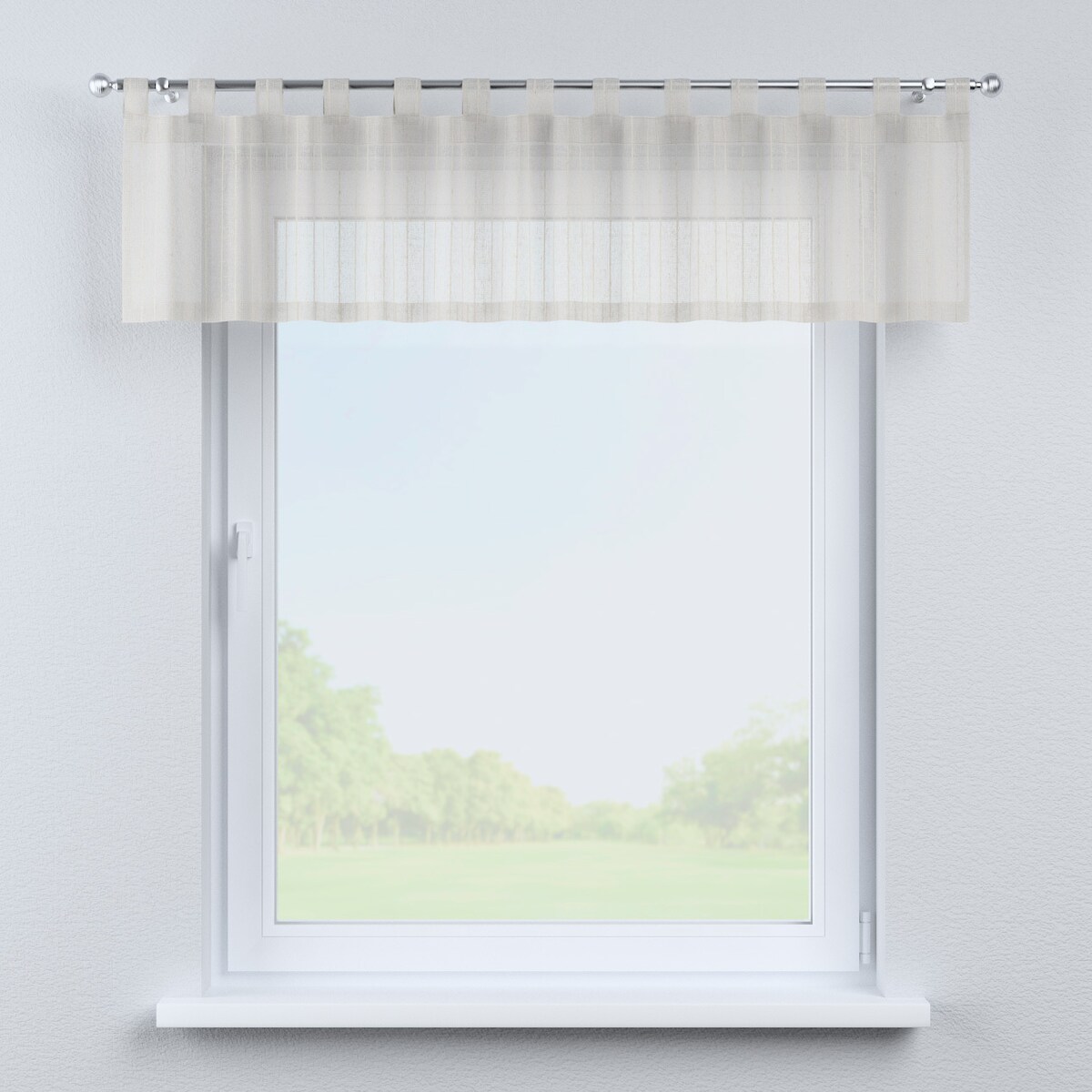 Lambrekin na szelkach 130x40 beżowy