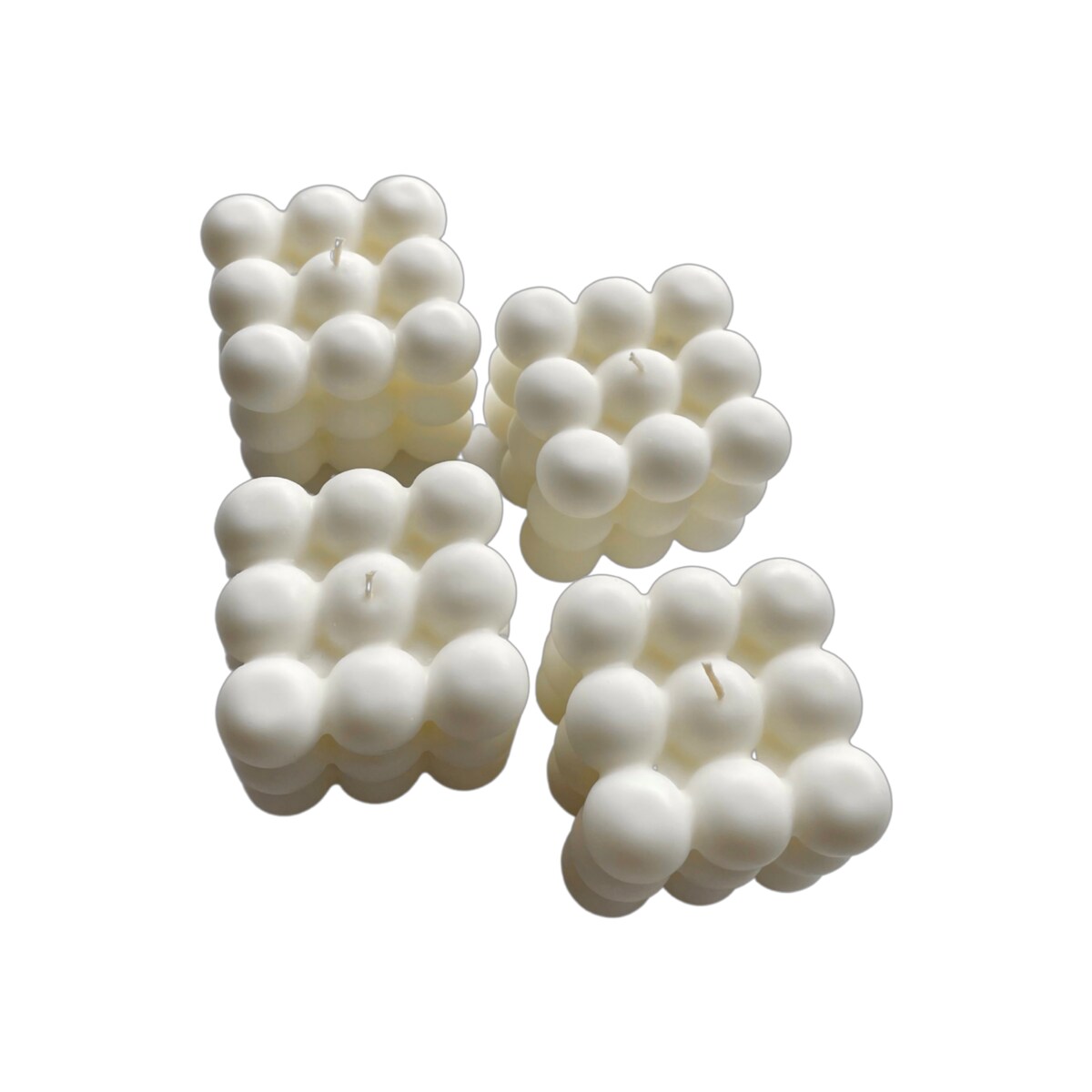 Świeca sojowa bubble Square, 160 g, INSPIRA