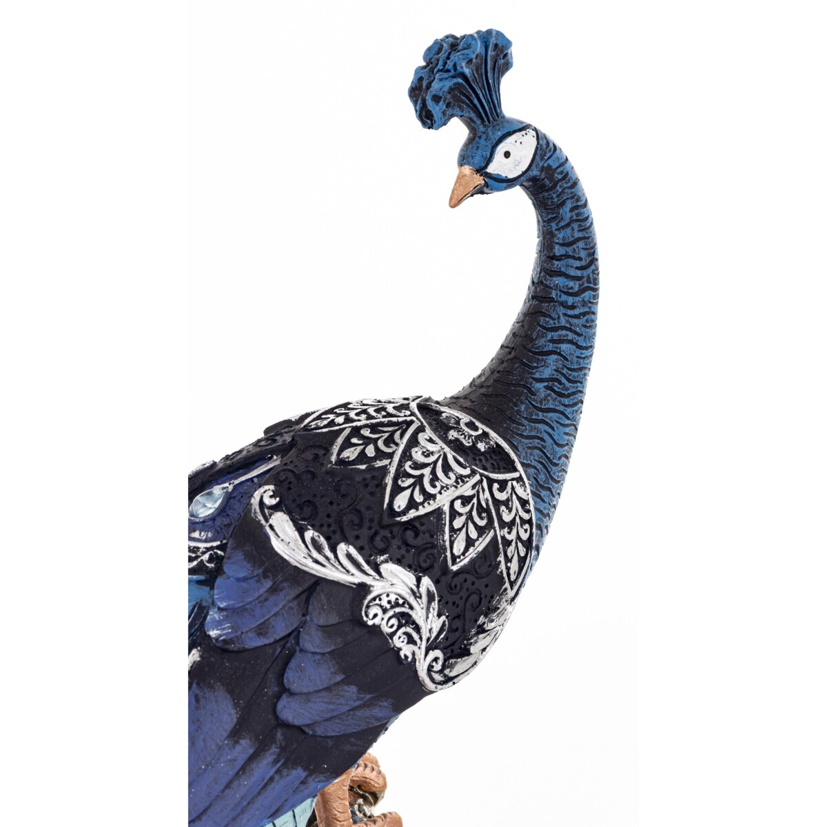 Dekoracja - Paw 25x31x10 cm ZAMPA-2 niebieski