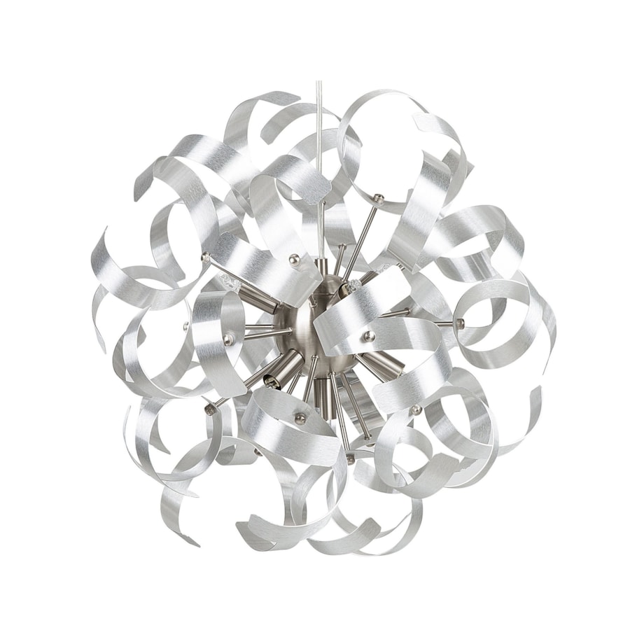Lampa wisząca metalowa srebrna ICANA