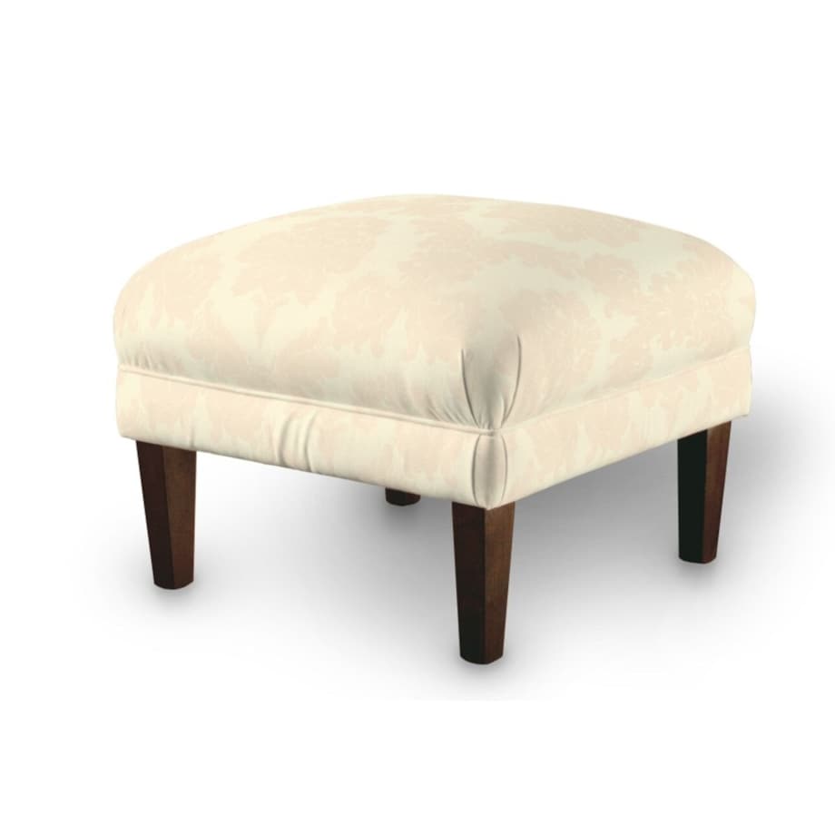 Podnóżek do fotela, liście akantu na tle ecru, 56 x 56 x 40 cm, Damasco