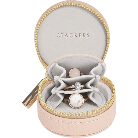 Pudełko podróżne na biżuterię Stackers Oyster mini różowe
