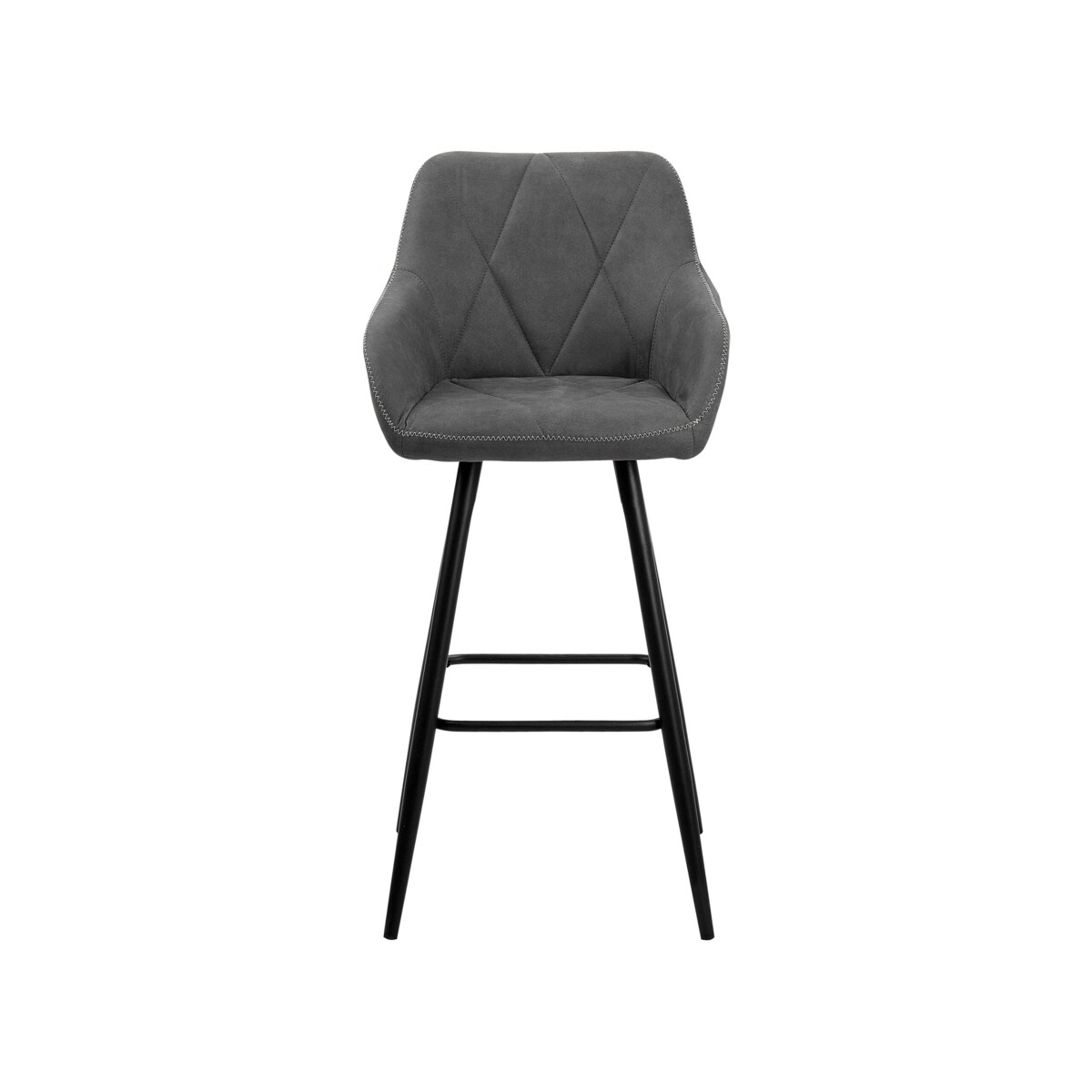 Zestaw 2 krzeseł barowych szary DARIEN