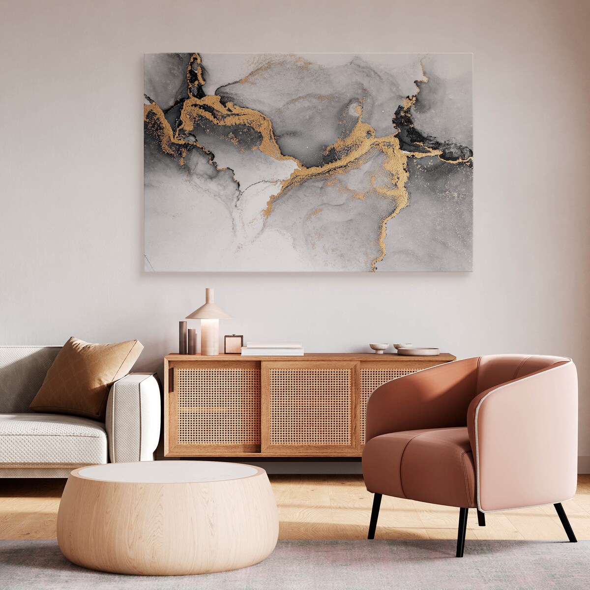 Obraz na płótnie Szary marmur 120x80cm