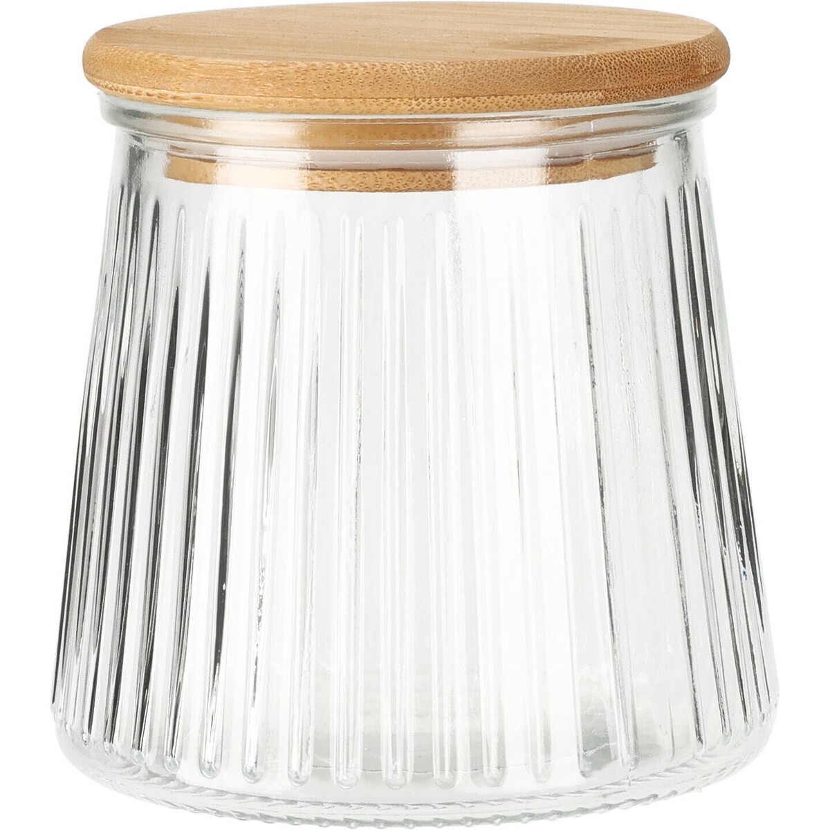 Słoik z bambusową pokrywką, szczelne zamknięcie