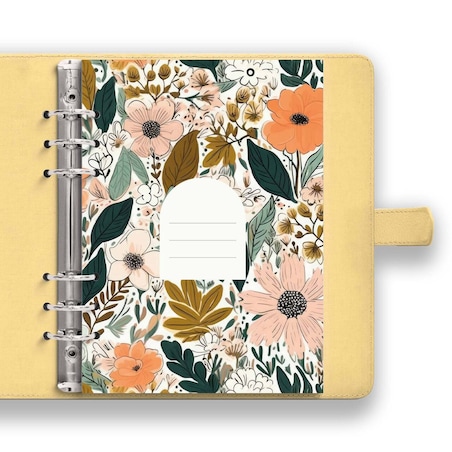 Strona tytułowa do segregatora – AUTUMN FLOWER