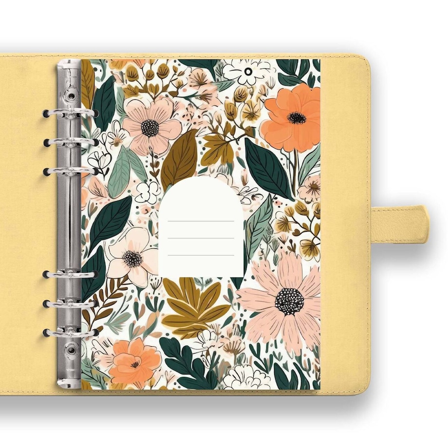 Strona tytułowa do segregatora – AUTUMN FLOWER