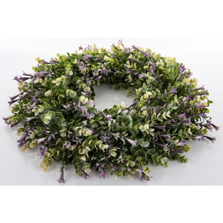 Wianek wiosenny Ø 45 cm PRIMAVERA żółto-zielony-fiolet