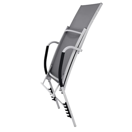 Leżanka aluminiowa SKŁADANA ogrodowa regulowana