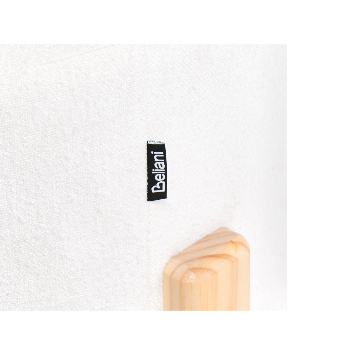 Puf TERRY Szenil Złamana biel 53 cm 53 cm 43 cm