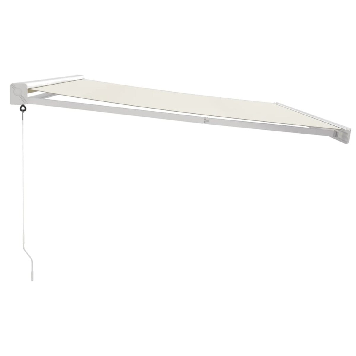 vidaXL Zwijana markiza, kremowa, 4x3 m, tkanina i aluminium