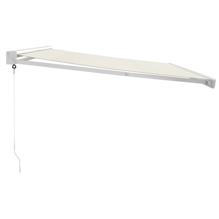 vidaXL Zwijana markiza, kremowa, 4x3 m, tkanina i aluminium