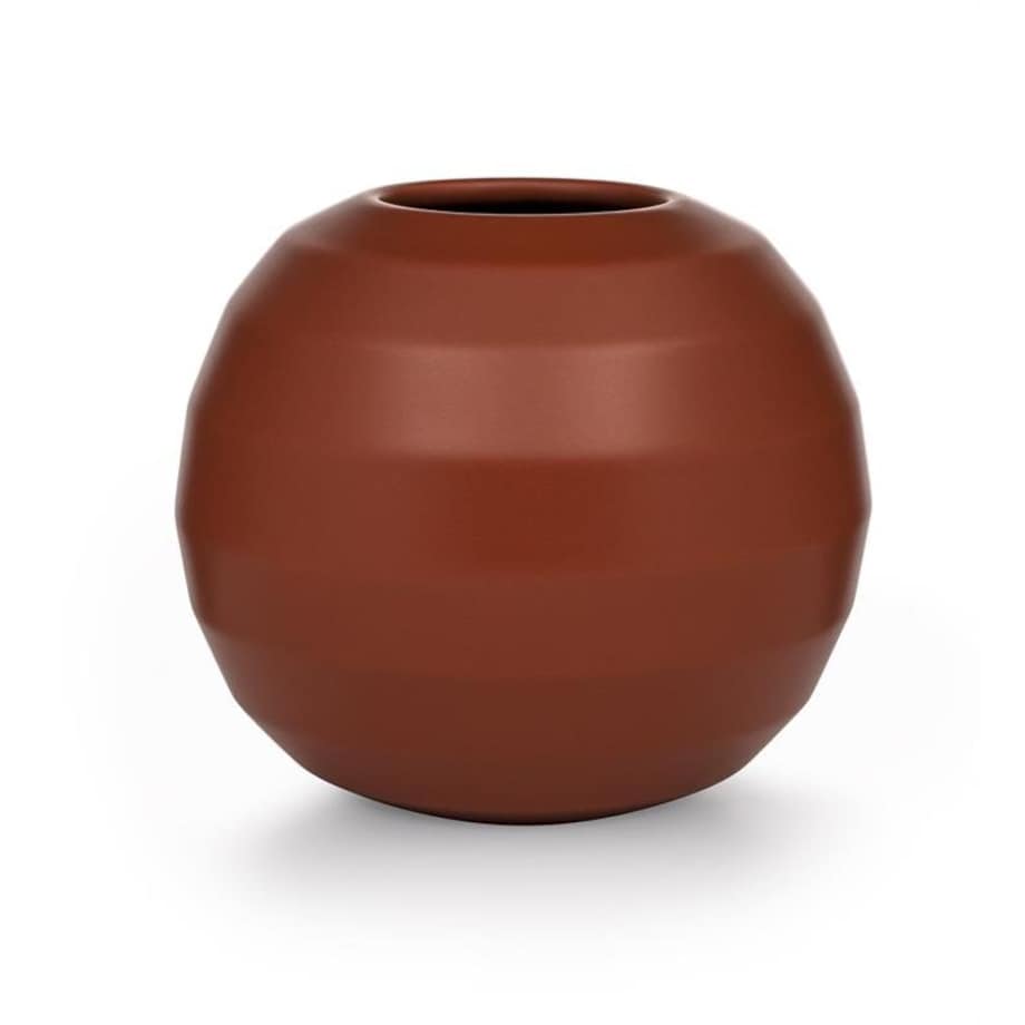 Wazon ceramiczny rdzawy 14x16 cm OMFAMNA Markslojd dekoracyjny do salonu i sypialni