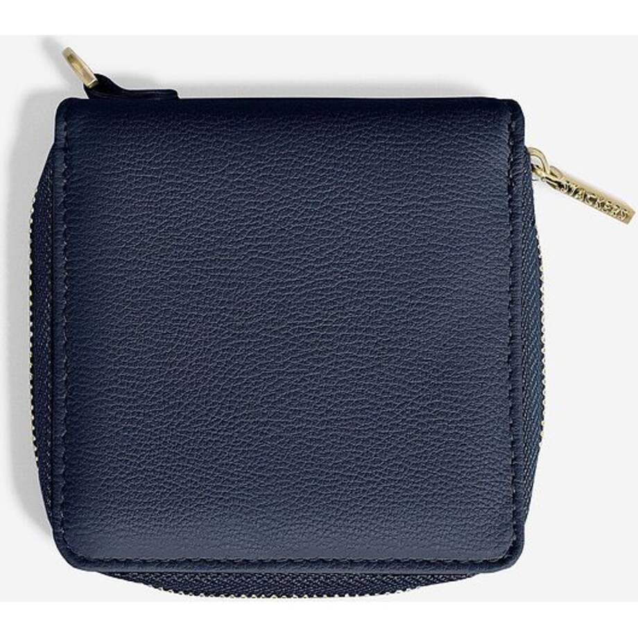 Pudełko podróżne na biżuterię z miejscem na pierścionki Stackers Pebble małe czarne