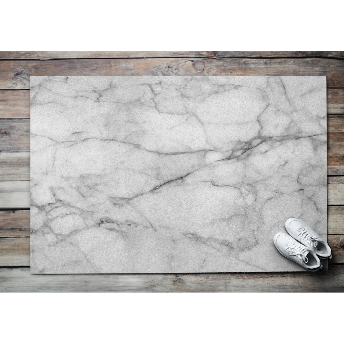 Wycieraczka zewnętrzna XXL Biały marmur 150x100cm