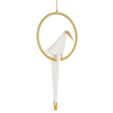 Lampa wisząca Loro MSE1501100121 dekoracyjna LED 12W 3000K ptak biały złoty