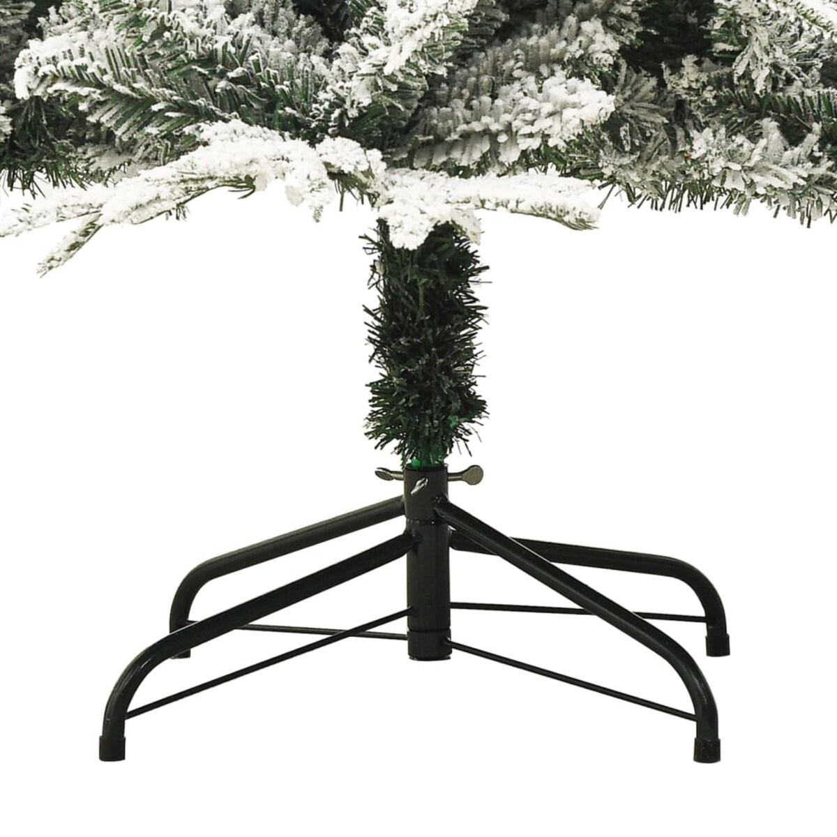 vidaXL Sztuczna choinka pokryta śniegiem, zielona, 240 cm, PVC i PE