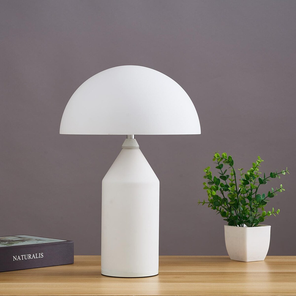 Designerska lampa stołowa Belfugo MT1234-250 WHITE Step