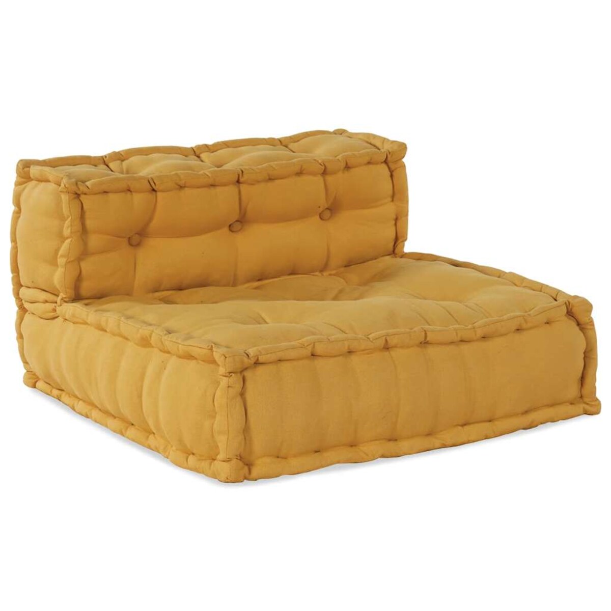 vidaXL Modułowa sofa, żółty, 70x70x54, tkanina