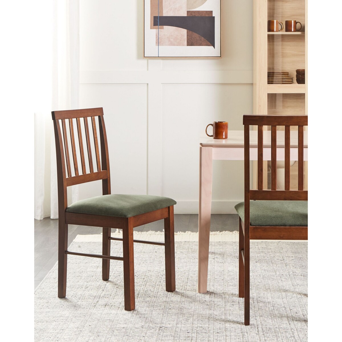 Krzesło do jadalni Ciemne drewno ORONO