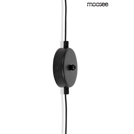 Lampa wisząca ścienna Bowl Duo MSE010100152 czarna biała