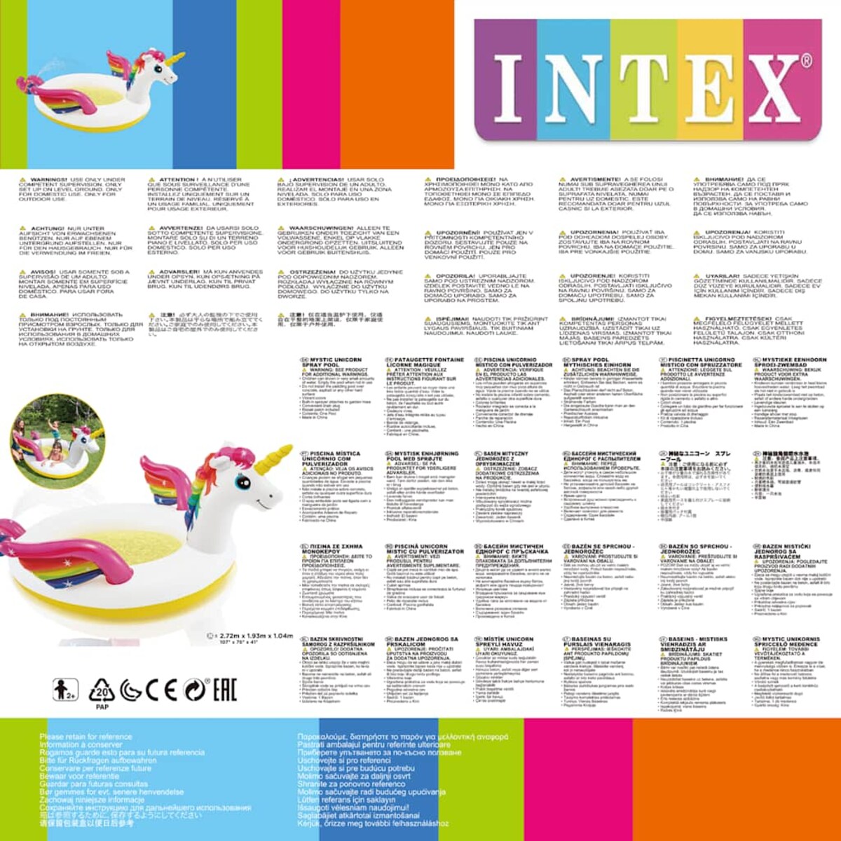 Dmuchany basen dziecięcy UNICORN,INTEX