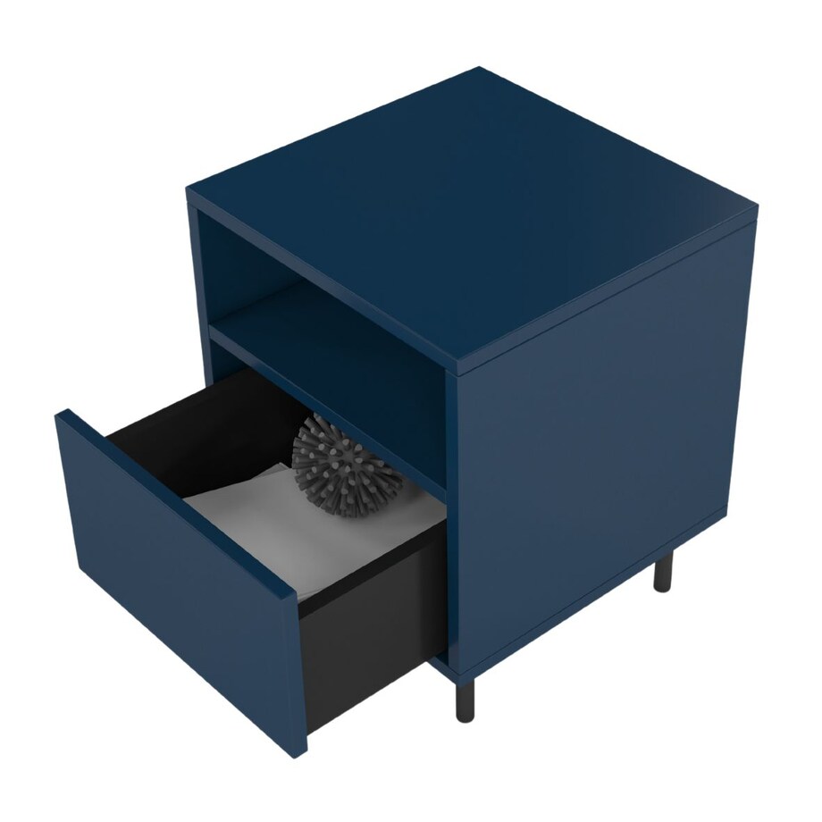Granatowa nowoczesna szafka nocna Dancan MIRKA