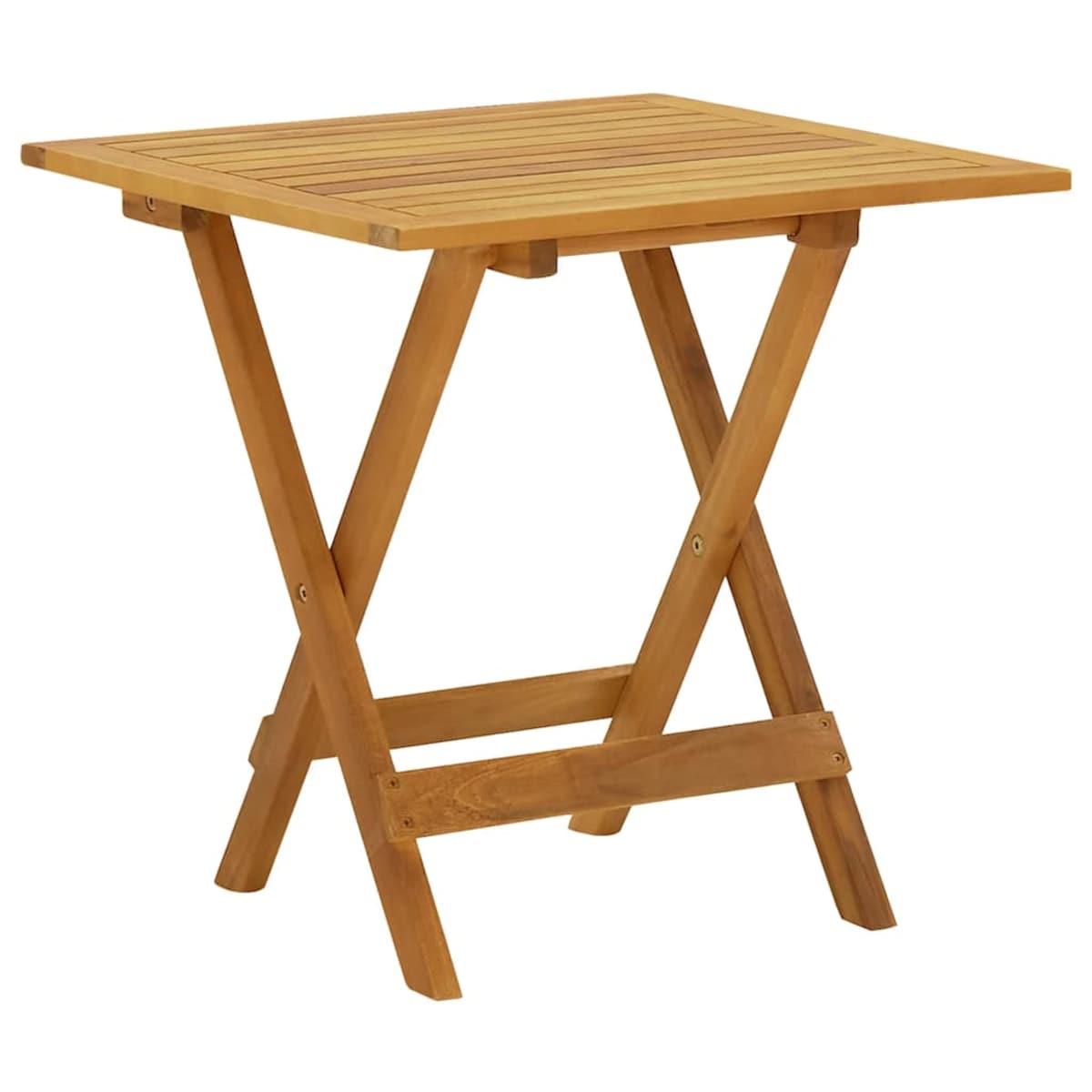 vidaXL Leżak tarasowy z podnóżkiem i stolikiem, lite drewno akacjowe