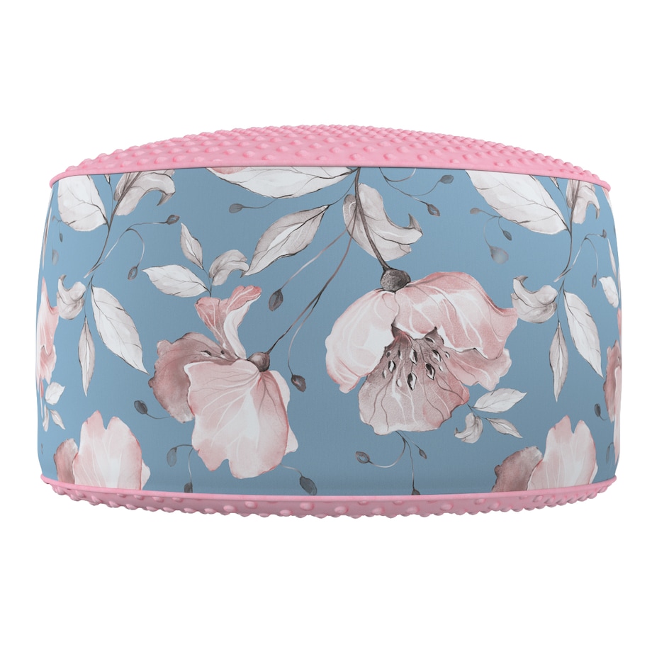 Puf dwukolorowy Coli z Minky, niebiesko-różowy, 50x25 cm, Magic Collection