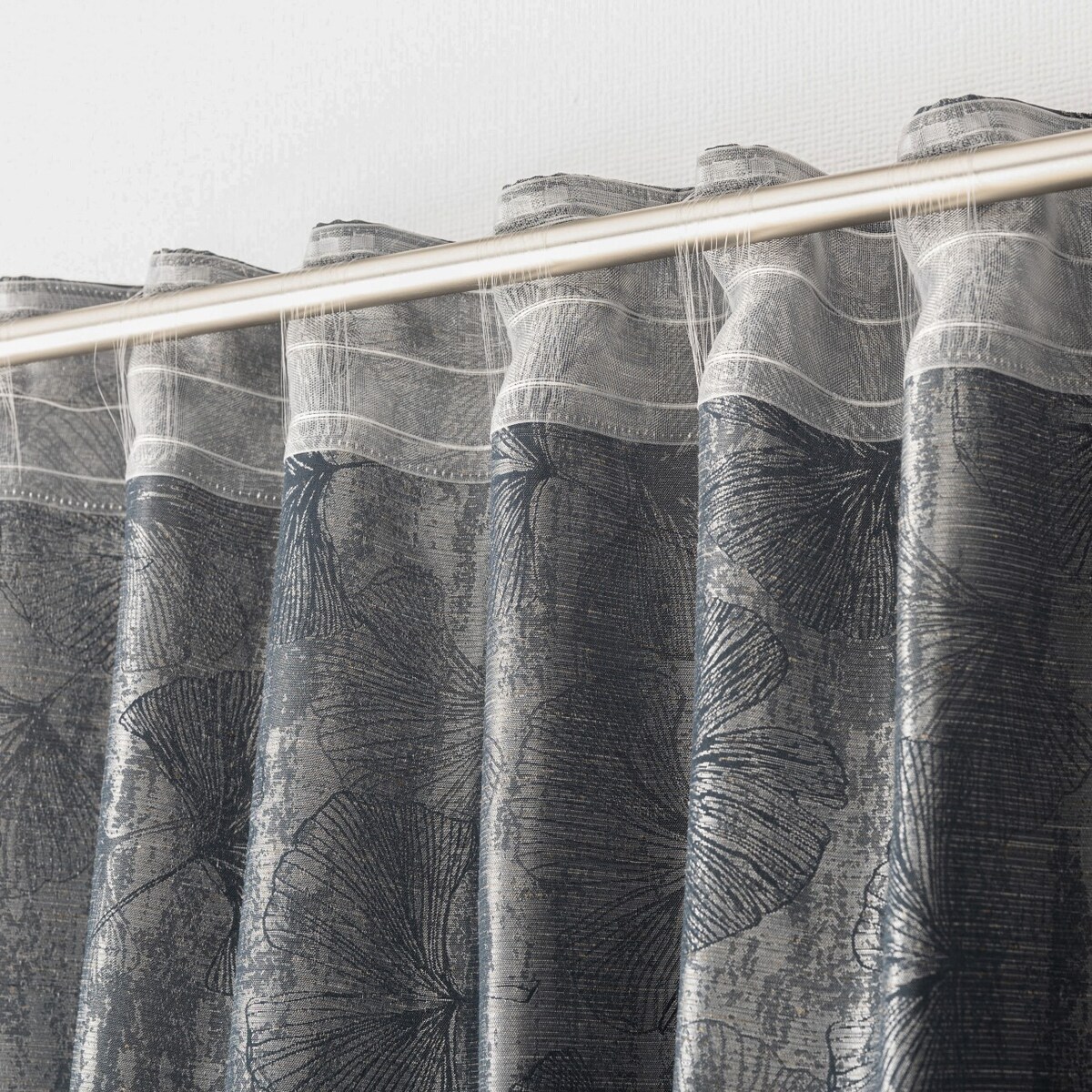 Zasłona gotowa na taśmie marszczącej 140x280cm antracite 1szt. 140x280 antracyt