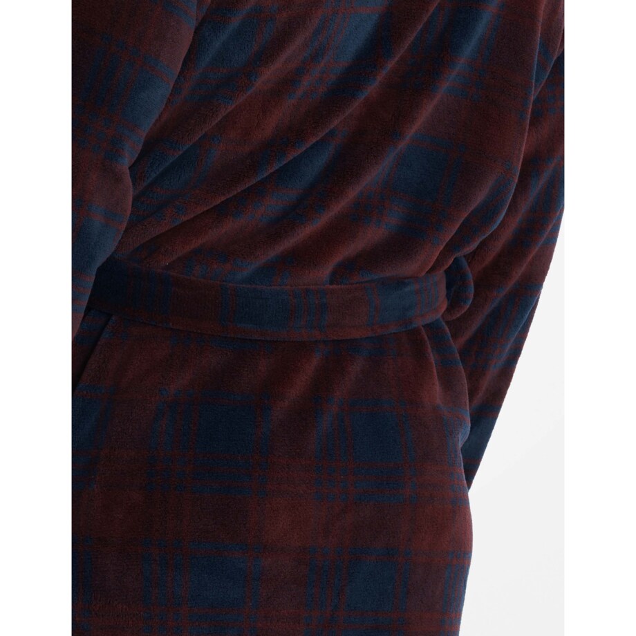 Szlafrok Undergo 40985-83X Bordowy Bordowy, XL