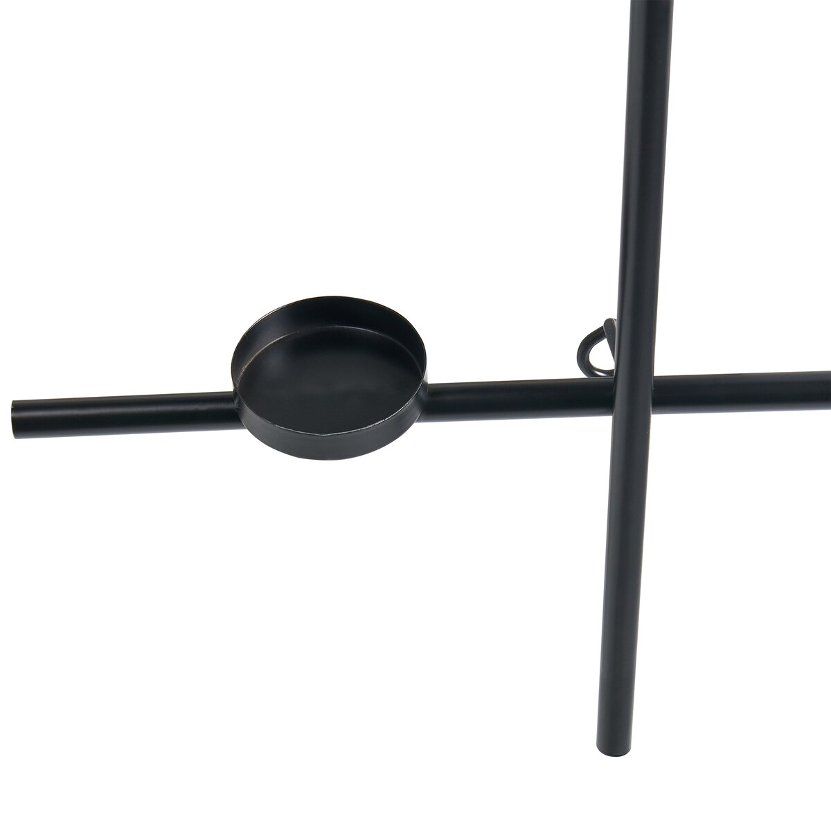Świecznik wiszący PORTO 74 cm Czarny