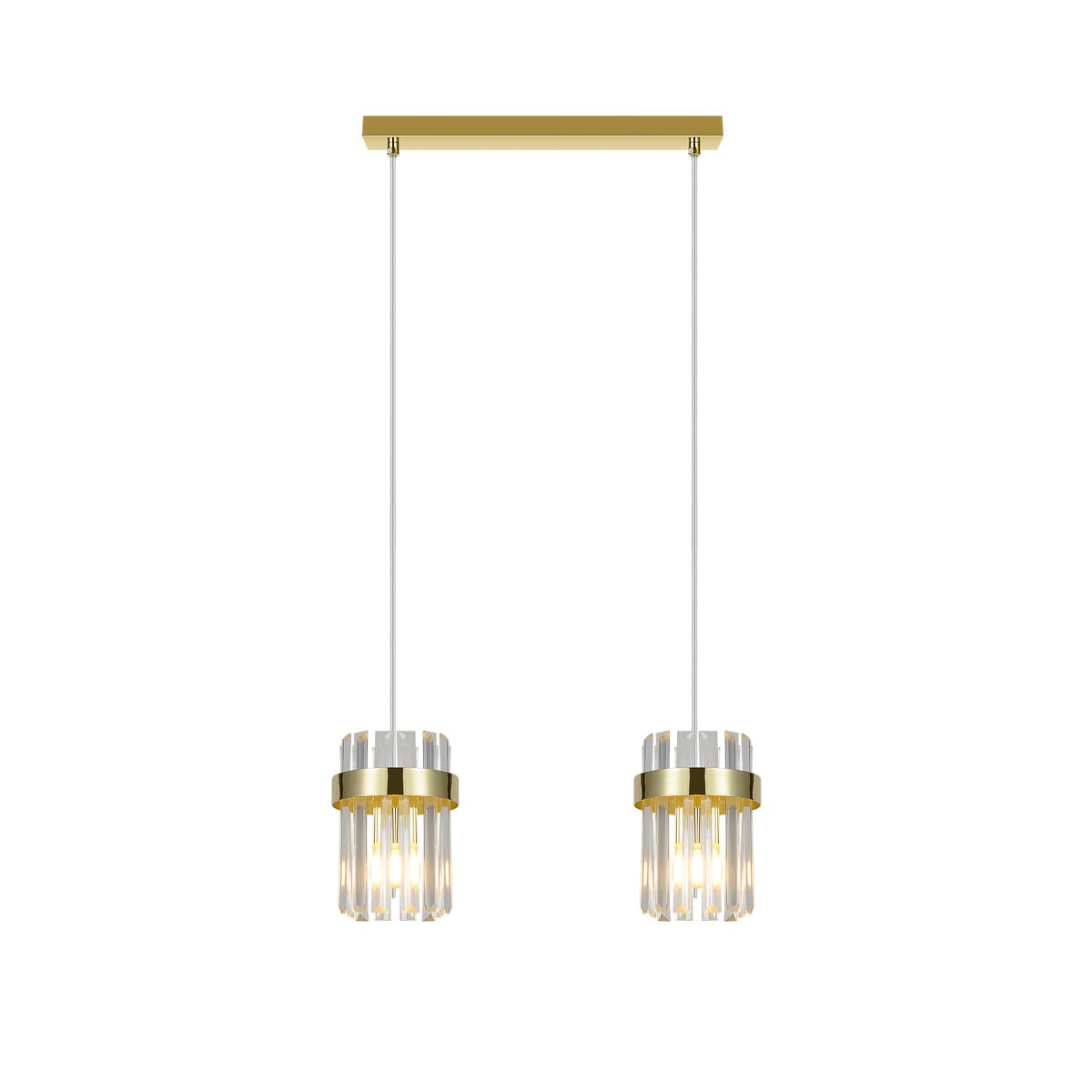 Lampa sufitowa wisząca Light Prestige Vetro złoty 2 x E14 1 szt.