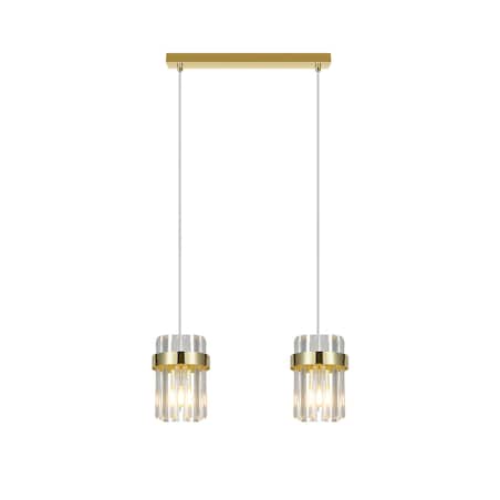 Lampa sufitowa wisząca Light Prestige Vetro złoty 2 x E14 1 szt.