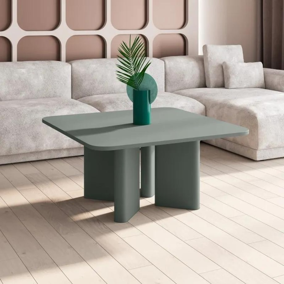 Stolik kawowy DIVERSO 80x80 miętowy