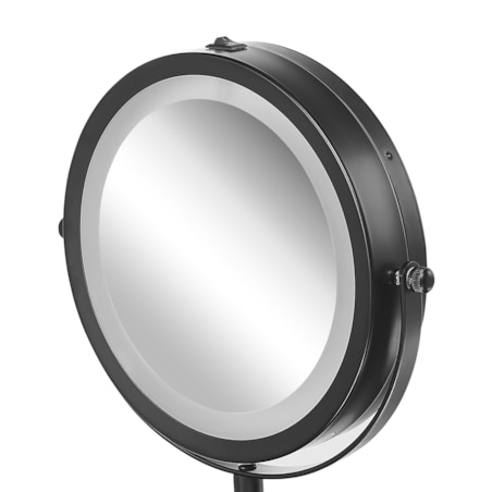Lusterko kosmetyczne LED ø 17 cm czarne TUCHAN