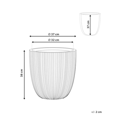 Doniczka CHIOS Plastik 31 cm Beżowy