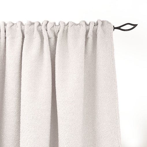 Zasłona BOUCLE BC2073 | śmietankowy - 140 x 260 cm