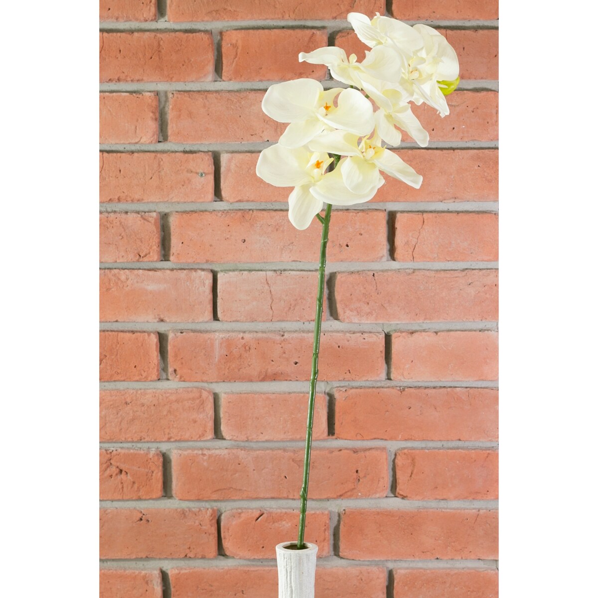 SZTUCZNA ORCHIDEA do wazonu biała 110cm