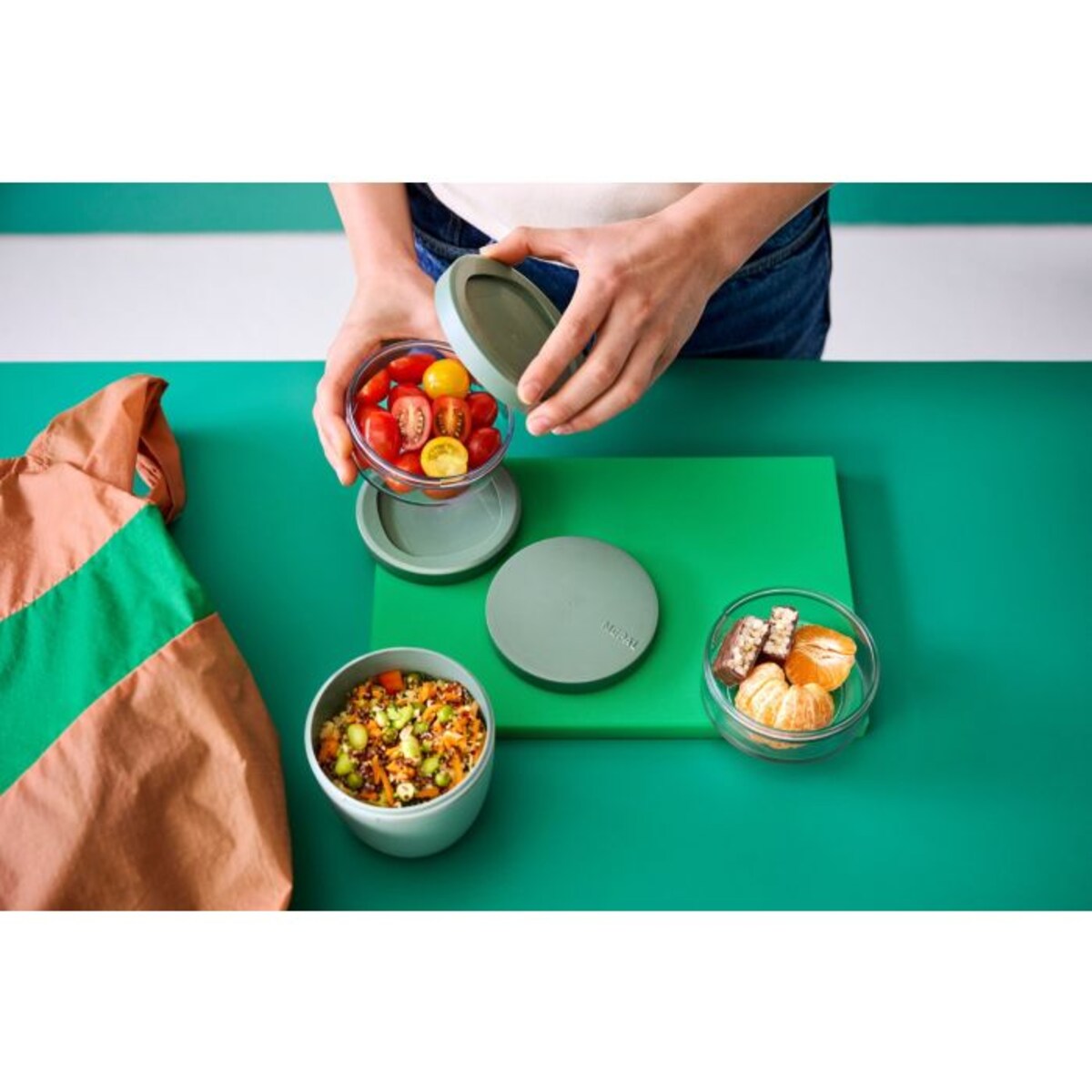Lunchpot Ellipse 500+200+200 ml Nordic Sage 107658094700
