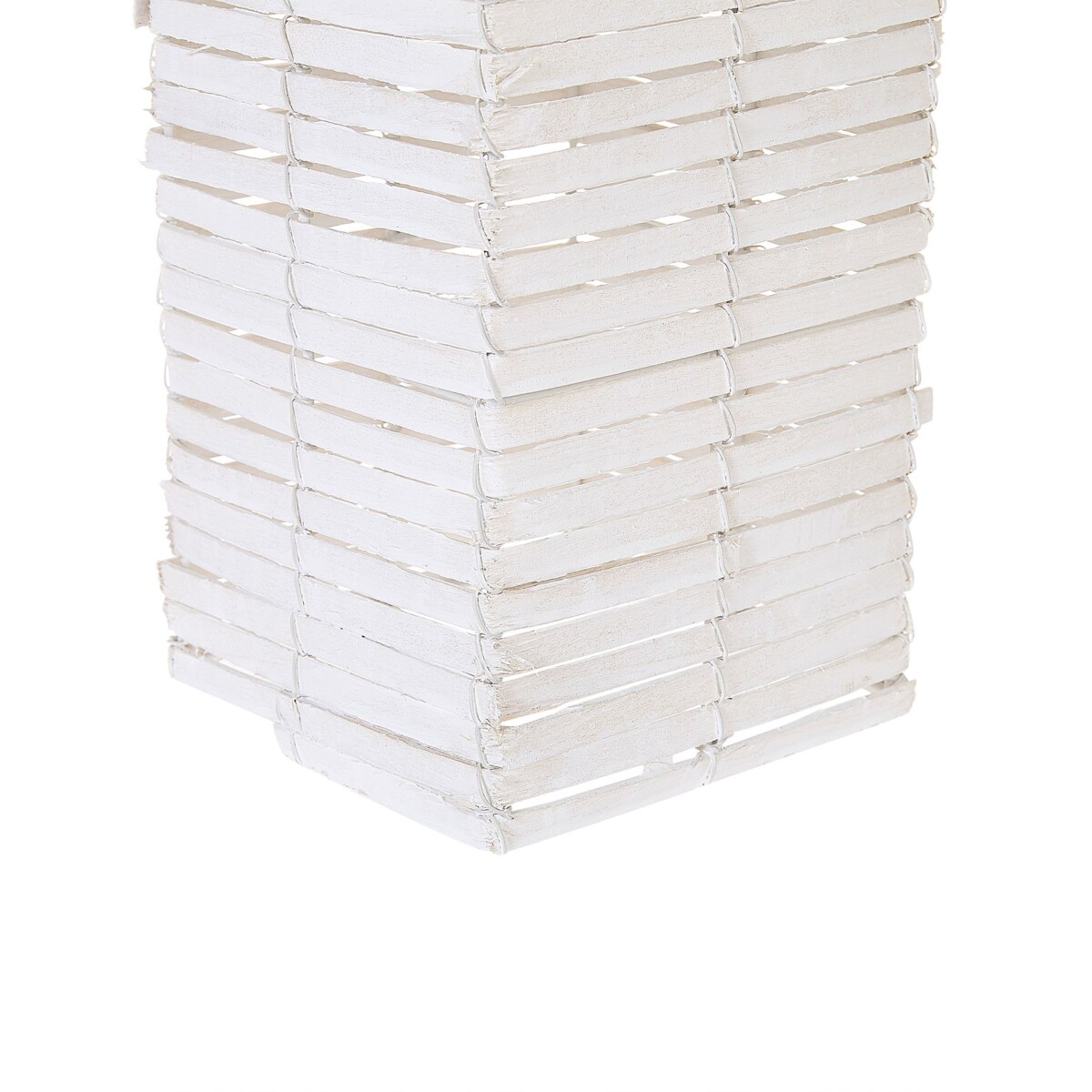 Zestaw 3 świeczników biały MAROLA