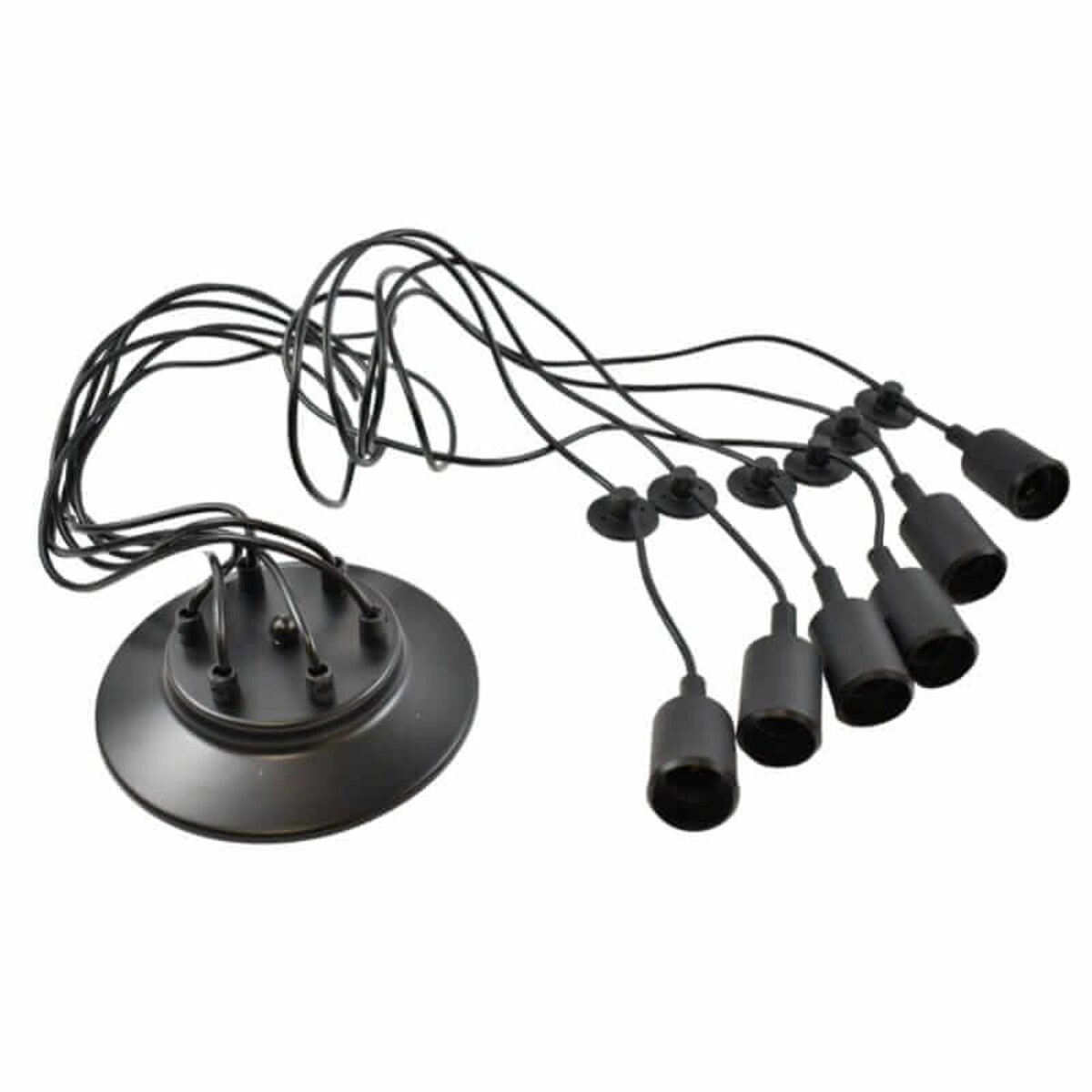 Minimalistyczna lampa zwieszana Spider ABR-SPIDER-6XE27 Abruzzo czarny