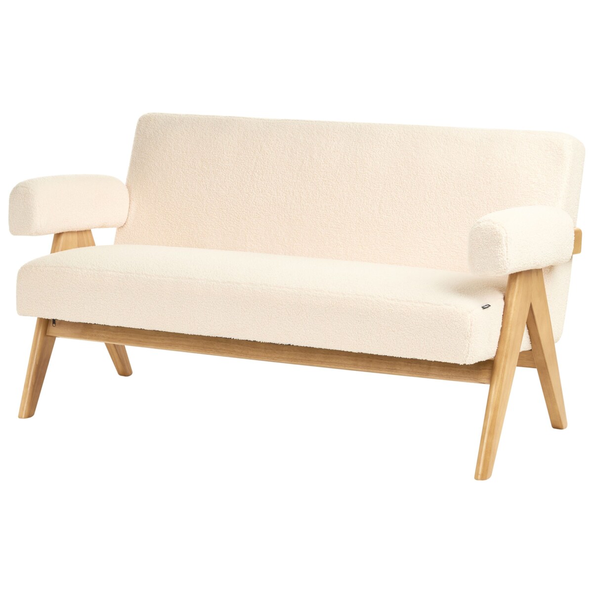 Sofa TAMRE Boucle Złamana biel dla 2 osób