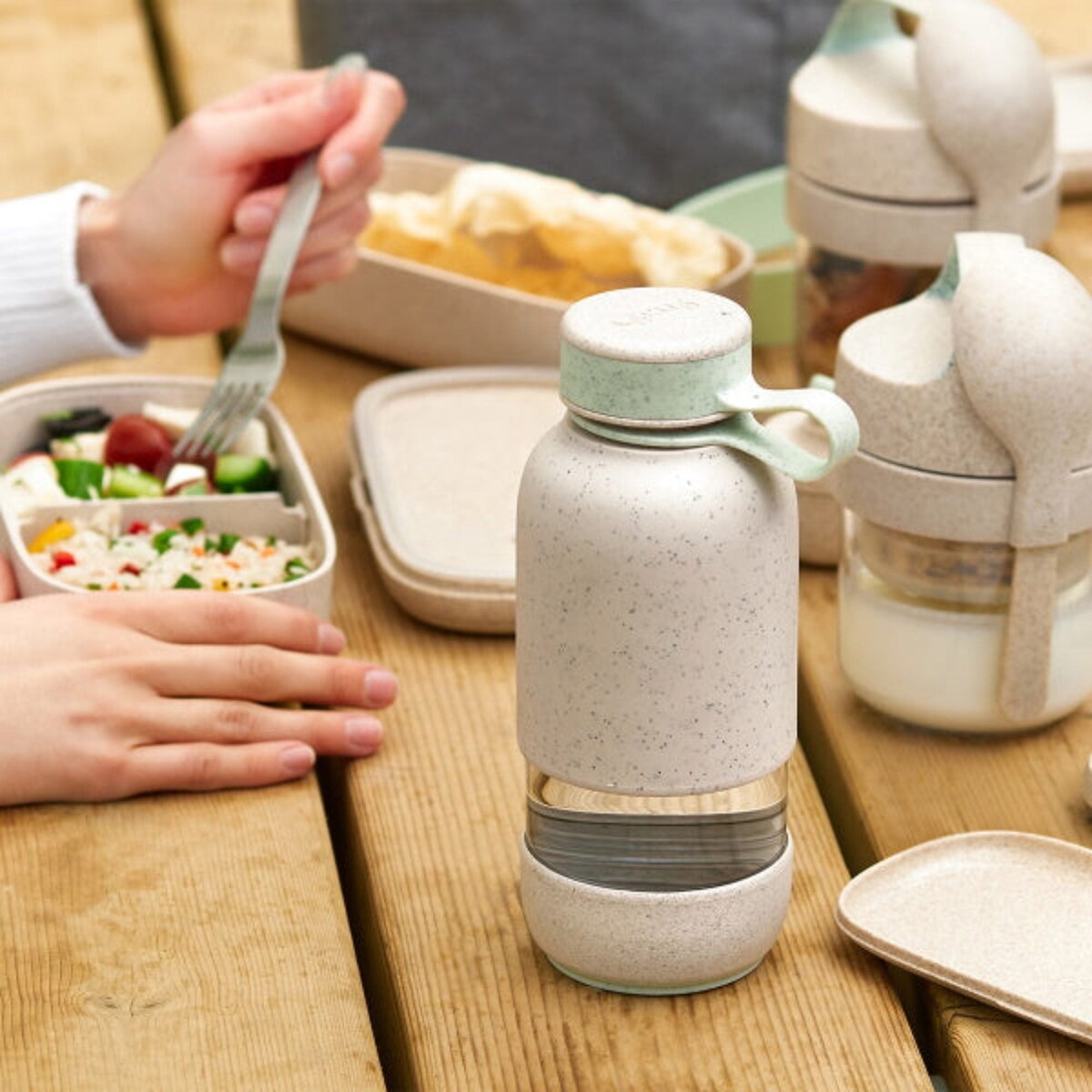 LÉKUÉ TO GO ORGANIC ekologiczna, szklana butelka