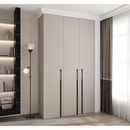 Szafa trzydrzwiowa Como 3 140 gł.40 kaszmir+czarny